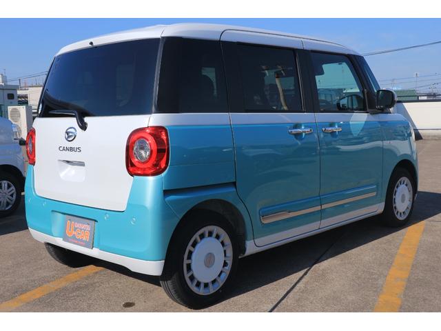 ムーヴキャンバスストライプスGターボ 当店使用サービスカーUP車左右パワースライドドア 左右シートヒーター アダプティブクルーズコントロール バックカメラ(埼玉県)の中古車