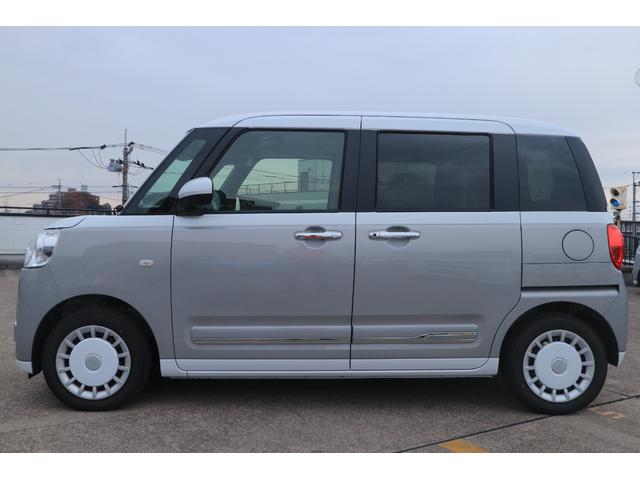 ムーヴキャンバスストライプスＧ　当店使用試乗車ＵＰ車純正ナビ　バックモニター　左右パワースライドドア　左右シートヒーター　クリアランスソナー（埼玉県）の中古車