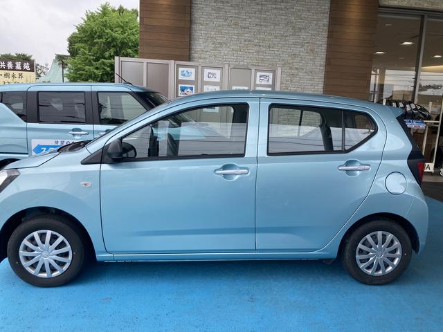 ミライースＬ　ＳＡIII１３インチフルホイールキャップ　マルチリフレクターハロゲンヘッドランプ　可倒式ドアミラー　自発光式デジタルメーターアンバーイルミネーションメーター　マニュアルエアコン（ダイヤル式）　キーレスエントリー（静岡県）の中古車
