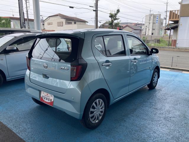 ミライースＬ　ＳＡIII１３インチフルホイールキャップ　マルチリフレクターハロゲンヘッドランプ　可倒式ドアミラー　自発光式デジタルメーターアンバーイルミネーションメーター　マニュアルエアコン（ダイヤル式）　キーレスエントリー（静岡県）の中古車