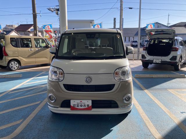 ムーヴキャンバスＧメイクアップＶＳ　ＳＡIII１４インチフルホイールキャップ　ＬＥＤヘッドランプ　キーフリーシステム　両側パワースライドドア　オートエアコン（プッシュ式）　オートライト　置きラクボックス（静岡県）の中古車