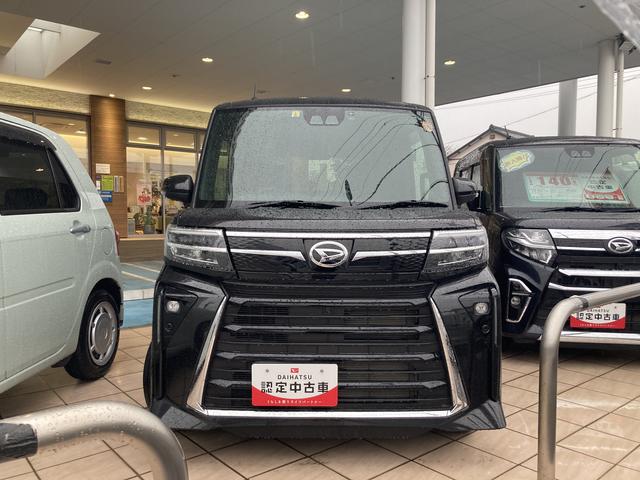 タントカスタムＸ１４インチアルミホイール　大型エアロバンパー　フルＬＥＤヘッドランプ　オート格納式カラードドアミラー　両側パワースライドドア　キーフリーシステム　プッシュボタンスタート（静岡県）の中古車