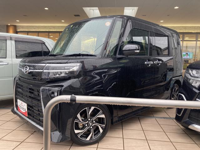 タントカスタムＸ１４インチアルミホイール　大型エアロバンパー　フルＬＥＤヘッドランプ　オート格納式カラードドアミラー　両側パワースライドドア　キーフリーシステム　プッシュボタンスタート（静岡県）の中古車