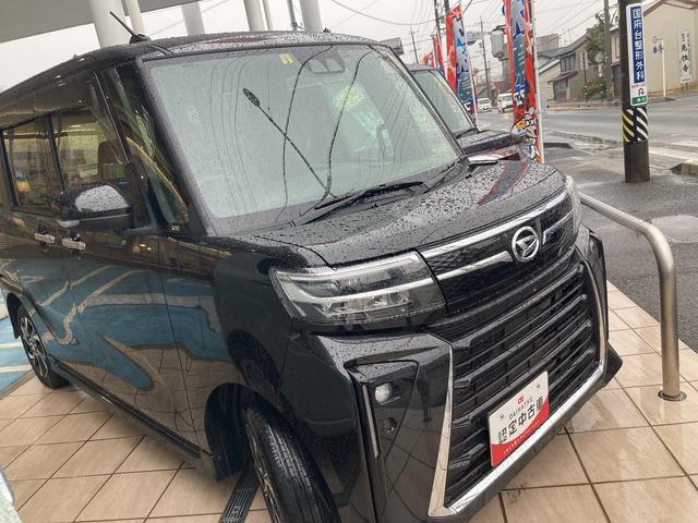 タントカスタムＸ１４インチアルミホイール　大型エアロバンパー　フルＬＥＤヘッドランプ　オート格納式カラードドアミラー　両側パワースライドドア　キーフリーシステム　プッシュボタンスタート（静岡県）の中古車