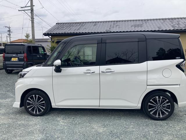 トールカスタムG ターボLEDヘッドランプ キーフリーシステム プッシュボタンスタート オートエアコン(プッシュ式) 両側パワースライドドア マルチインフォメーションディスプレイ 本革巻ステアリングホイール(静岡県)の中古車