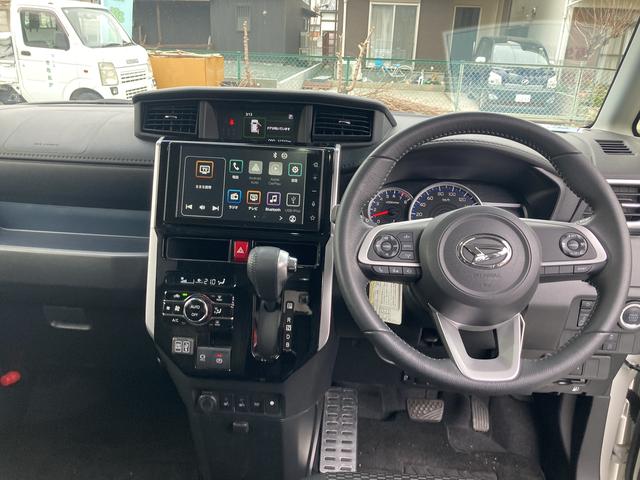 トールカスタムG ターボLEDヘッドランプ キーフリーシステム プッシュボタンスタート オートエアコン(プッシュ式) 両側パワースライドドア マルチインフォメーションディスプレイ 本革巻ステアリングホイール(静岡県)の中古車