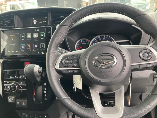 トールカスタムG ターボLEDヘッドランプ キーフリーシステム プッシュボタンスタート オートエアコン(プッシュ式) 両側パワースライドドア マルチインフォメーションディスプレイ 本革巻ステアリングホイール(静岡県)の中古車