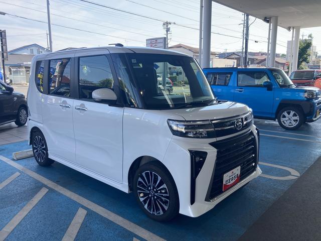 タントカスタムRS15インチアルミホイール キーフリーシステム プッシュボタンスタート オートエアコン(プッシュ式) フルLEDヘッドランプ オート格納式カラードドアミラー 本革巻ステアリングホイール(静岡県)の中古車