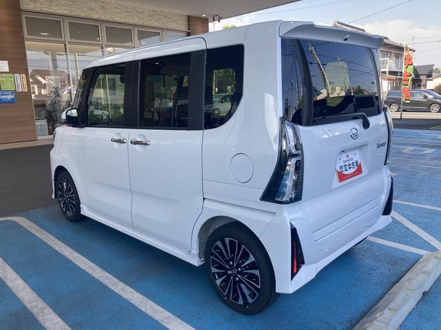 タントカスタムRS15インチアルミホイール キーフリーシステム プッシュボタンスタート オートエアコン(プッシュ式) フルLEDヘッドランプ オート格納式カラードドアミラー 本革巻ステアリングホイール(静岡県)の中古車