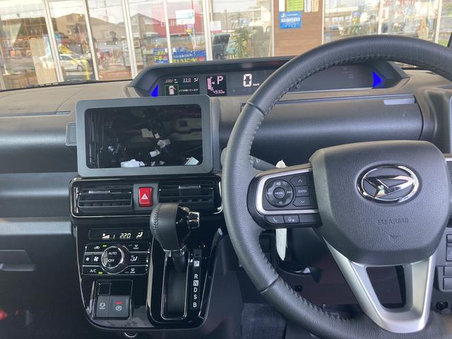 タントカスタムRS15インチアルミホイール キーフリーシステム プッシュボタンスタート オートエアコン(プッシュ式) フルLEDヘッドランプ オート格納式カラードドアミラー 本革巻ステアリングホイール(静岡県)の中古車