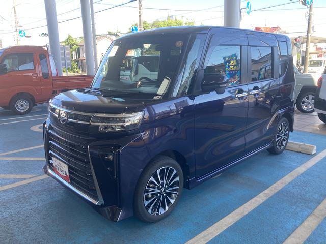 タントカスタムRS15インチアルミホイール キーフリーシステム プッシュボタンスタート オートエアコン(プッシュ式) フルLEDヘッドランプ オート格納式カラードドアミラー 本革巻ステアリングホイール(静岡県)の中古車