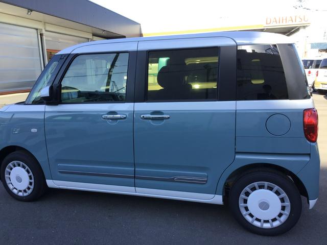 ムーヴキャンバスストライプスG LEDヘッドランプ/シートヒーター/マット1年保証距離無制限 純正マット サイドエアバッグ LEDヘッドランプ アイドリングストップ シートヒーター 両側電動スライドドア プッシュボタンスタート キーフリー(埼玉県)の中古車