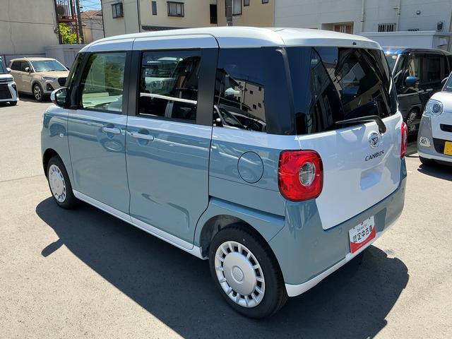 ムーヴキャンバスストライプスX 社用車UP スマアシ 両側パワースライド社用車UP スマートアシスト コーナーセンサー 両側パワースライドドア 井戸リングストップ オートエアコン キーフリーシステム ハロゲンヘッドライト シートリフト 足踏み式サイドブレーキ 1年保証(埼玉県)の中古車