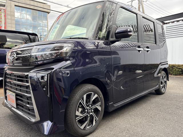 タントカスタムＸ　ＬＥＤヘッドランプ／両側電動スライドドア１年保証距離無制限　サイドエアバッグ　ＬＥＤヘッドランプ　アイドリングストップ　シートヒーター　両側電動スライドドア　プッシュボタンスタート　オート格納式ドアミラー　電動パーキングブレーキ　キーフリー（埼玉県）の中古車