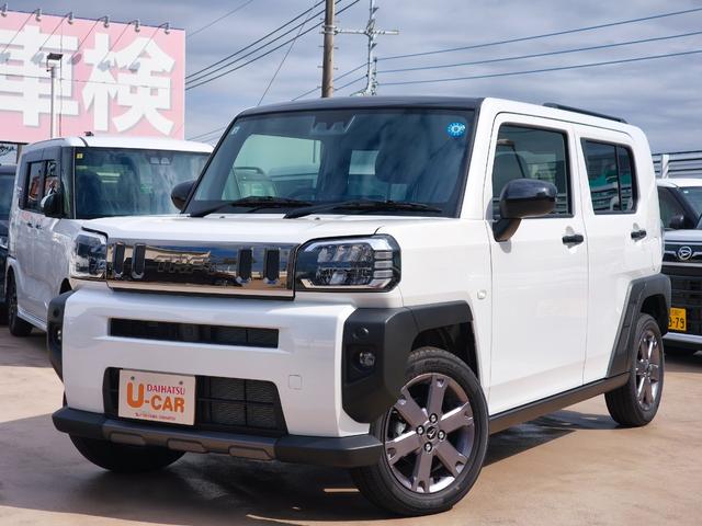 タフトG ダーククロムベンチャー/走行距離354km/バックカメラ1年保証距離無制限 走行距離354キロ 純正ディスプレイオーディオ バックカメラ 純正マット サイドエアバッグ LEDヘッドランプ アイドリングストップ シートヒーター オート格納式ドアミラー(埼玉県)の中古車