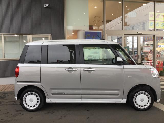 ムーヴキャンバスストライプスＧ両側電動スライドドア・ＬＥＤヘッドライト・オートライト・オートマチックハイビーム・プッシュスタートボタン・アイドリングストップ・シートヒーター・電動パーキングブレーキ・スマートアシスト（埼玉県）の中古車