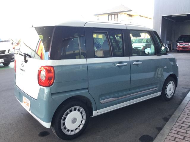 ムーヴキャンバスストライプスＧ両側電動スライドドア・ＬＥＤヘッドライト・オートライト・オートマチックハイビーム・プッシュスタートボタン・アイドリングストップ・シートヒーター・電動パーキングブレーキ・スマートアシスト（埼玉県）の中古車