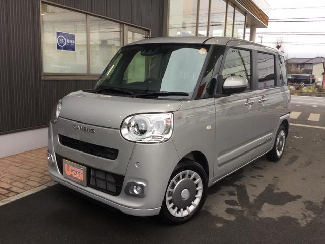 ムーヴキャンバスセオリーＧターボ７インチナビ・両側電動スライドドア・ＬＥＤヘッドライト・オートライト・オートマチックハイビーム・プッシュスタートボタン・アイドリングストップ・シートヒーター・電動パーキングブレーキ・スマートアシスト（埼玉県）の中古車