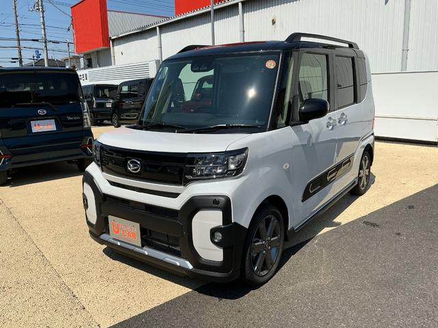 タントファンクロスターボ一年保証・走行距離無制限 走行76キロ ディスプレイオーディオ バックカメラ サイドエアバック クリアランスソナー オートライト LEDヘッドライト シートヒーター 両側電動スライドドア(埼玉県)の中古車