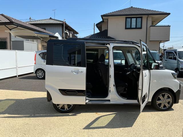 タントファンクロスターボ一年保証・走行距離無制限 走行76キロ ディスプレイオーディオ バックカメラ サイドエアバック クリアランスソナー オートライト LEDヘッドライト シートヒーター 両側電動スライドドア(埼玉県)の中古車