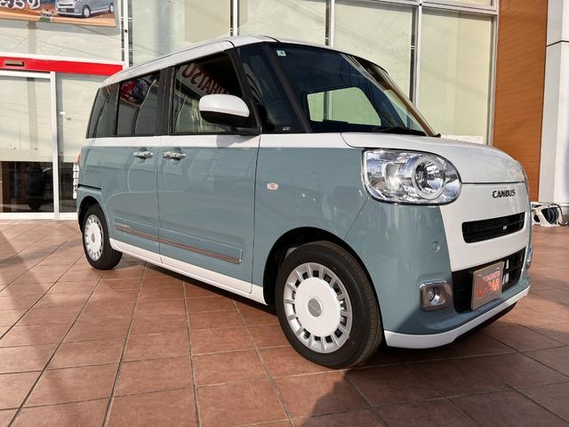 ムーヴキャンバスストライプスＧ　ディスプレイオーディオ　バックモニター１年保証距離無制限　走行１００Ｋ　コーナーセンサー　ディスプレイオーディオ　バックモニター　両側電動スライドドア　ＡＢＳ　シートヒーター　ホットドリンクホルダー　キーフリー　リヤシートスライド（埼玉県）の中古車