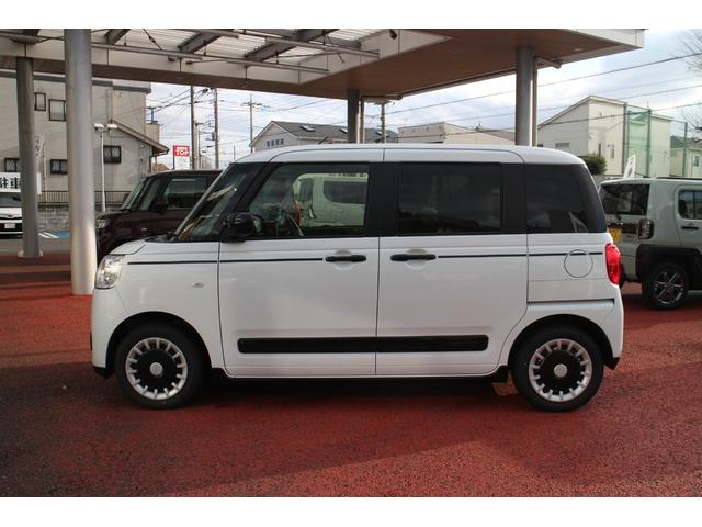 ムーヴキャンバスセオリーＧ一年保証・走行距離無制限　走行３１０６キロ　ナビ　パノラマカメラサイドエアバック　クリアランスソナー　オートライト　ＬＥＤヘッドライト　ベンチシート　シートヒーター　両側電動スライドドア（埼玉県）の中古車