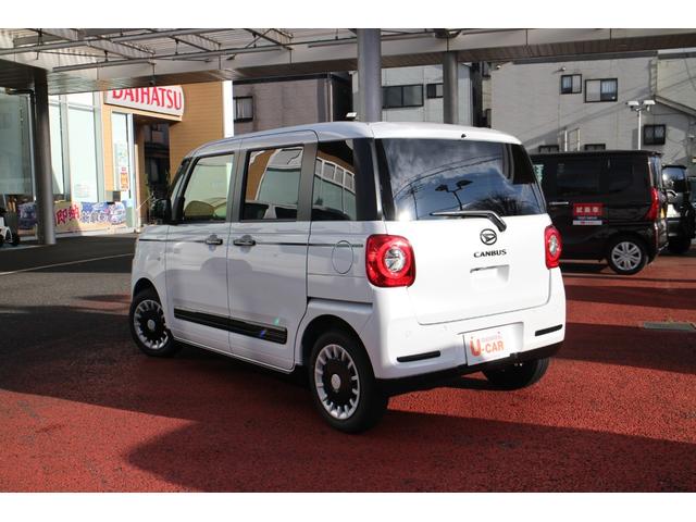 ムーヴキャンバスセオリーＧ一年保証・走行距離無制限　走行３１０６キロ　ナビ　パノラマカメラサイドエアバック　クリアランスソナー　オートライト　ＬＥＤヘッドライト　ベンチシート　シートヒーター　両側電動スライドドア（埼玉県）の中古車