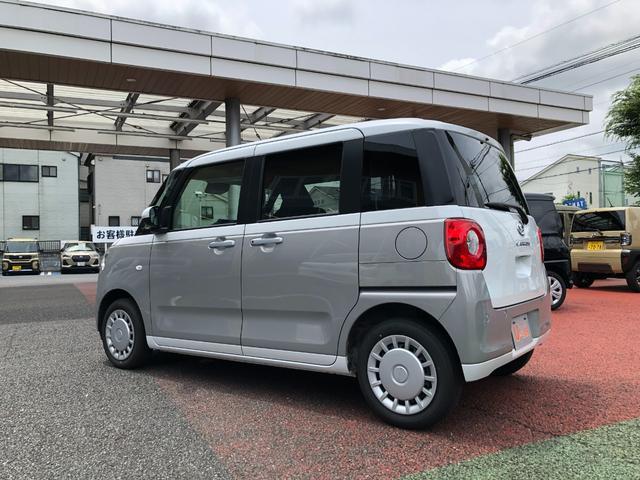 ムーヴキャンバスストライプスＸ　走行５０４１キロ／両側電動スライドドア１年保証距離無制限　走行距離５０４１キロ　フロアマット　サイドエアバッグ　クリアランスソナー　アイドリングストップ　両側電動スライドドア　オート格納式ドアミラー　キーフリー（埼玉県）の中古車