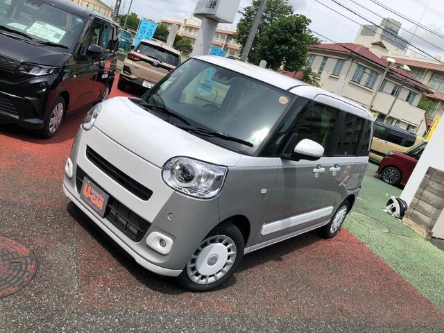 ムーヴキャンバスストライプスＧ　走行８５３キロ／ＬＥＤヘッドランプ／マット１年保証距離無制限　走行距離８５３キロ　マット　サイドエアバッグ　ＬＥＤヘッドランプ　アイドリングストップ　シートヒーター　両側電動スライドドア　オート格納式ドアミラー　電動パーキングブレーキ（埼玉県）の中古車