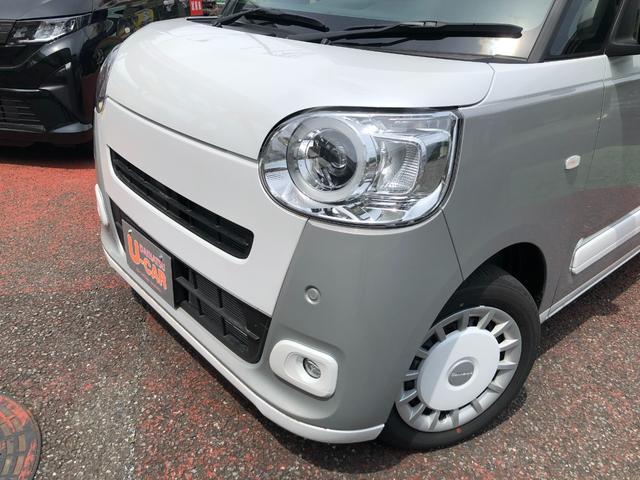 ムーヴキャンバスストライプスＧ　走行８５３キロ／ＬＥＤヘッドランプ／マット１年保証距離無制限　走行距離８５３キロ　マット　サイドエアバッグ　ＬＥＤヘッドランプ　アイドリングストップ　シートヒーター　両側電動スライドドア　オート格納式ドアミラー　電動パーキングブレーキ（埼玉県）の中古車