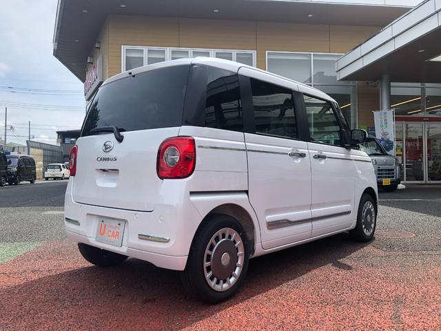 ムーヴキャンバスセオリーＧ　走行４５１キロ／ＬＥＤヘッドランプ／シートヒータ１年保証距離無制限　走行距離４５１キロ　フロアマット　サイドエアバッグ　ＬＥＤヘッドランプ　アイドリングストップ　シートヒーター　両側電動スライドドア　オート格納式ドアミラー　電動パーキングブレーキ（埼玉県）の中古車