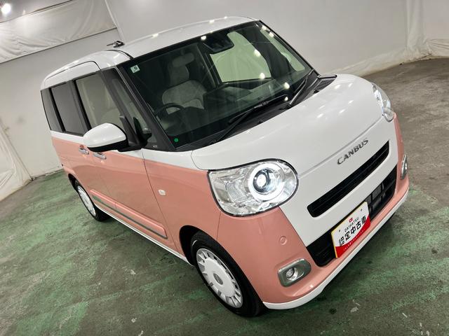 ムーヴキャンバスストライプスGターボ 走行320キロ/ディスプレイオーディオ一年保証・走行距離無制限 走行320キロ ディスプレイオーディオ バックカメラ サイドエアバック クリアランスソナー オートライト LEDヘッドライト シートヒーター 両側電動スライドドア(埼玉県)の中古車