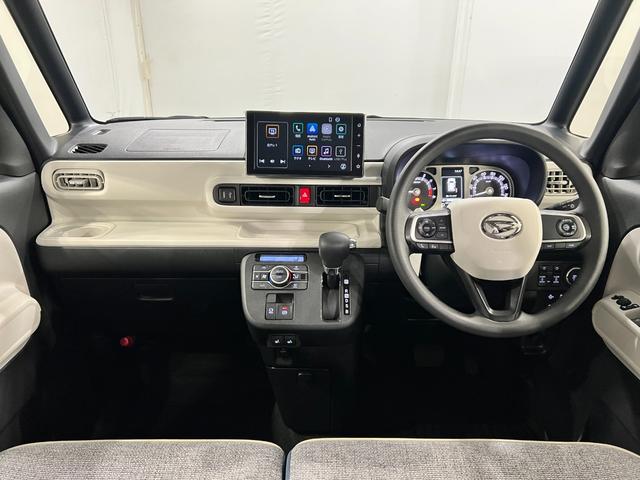 ムーヴキャンバスストライプスGターボ 走行320キロ/ディスプレイオーディオ一年保証・走行距離無制限 走行320キロ ディスプレイオーディオ バックカメラ サイドエアバック クリアランスソナー オートライト LEDヘッドライト シートヒーター 両側電動スライドドア(埼玉県)の中古車