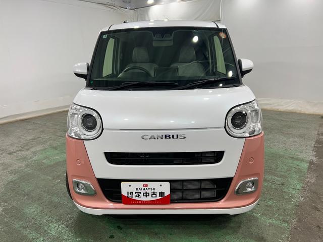 ムーヴキャンバスストライプスGターボ 走行320キロ/ディスプレイオーディオ一年保証・走行距離無制限 走行320キロ ディスプレイオーディオ バックカメラ サイドエアバック クリアランスソナー オートライト LEDヘッドライト シートヒーター 両側電動スライドドア(埼玉県)の中古車