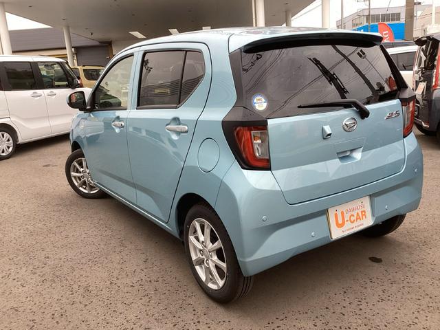 ミライースG SAIII LEDヘッドランプ/シートヒーター/マット1年保証距離無制限 バックカメラ 純正マット オートライト LEDヘッドランプ アイドリングストップ プッシュボタンスタート オート格納式ドアミラー(埼玉県)の中古車