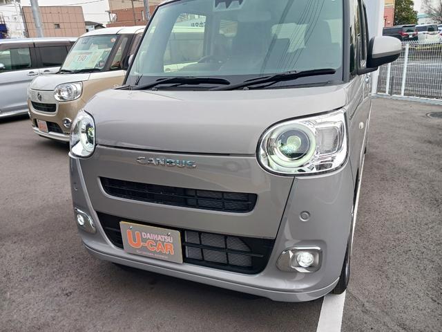 ムーヴキャンバスセオリーＧ１年保証・走行距離無制限　走行８９キロ　サイドエアバッグ　ＬＥＤヘッドランプ・フォグランプ　バックカメラ　アイドリングストップ　シートヒーター　衝突回避支援機能付　ノンターボ　置きラクＢＯＸ（埼玉県）の中古車