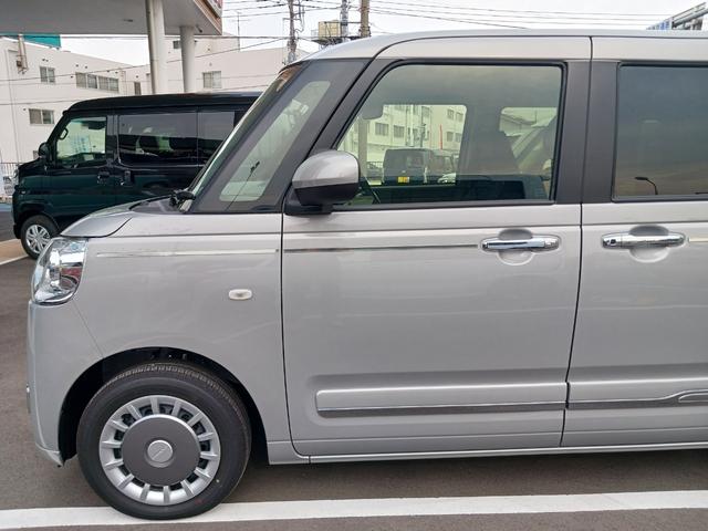 ムーヴキャンバスセオリーＧ１年保証・走行距離無制限　走行８９キロ　サイドエアバッグ　ＬＥＤヘッドランプ・フォグランプ　バックカメラ　アイドリングストップ　シートヒーター　衝突回避支援機能付　ノンターボ　置きラクＢＯＸ（埼玉県）の中古車