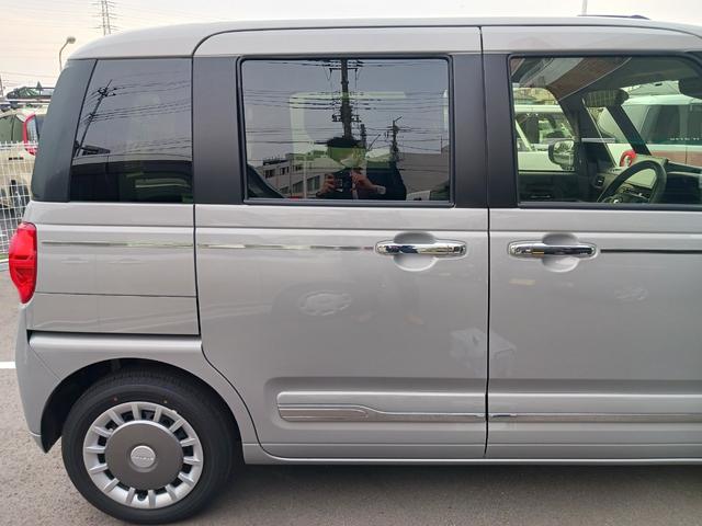 ムーヴキャンバスセオリーＧ１年保証・走行距離無制限　走行８９キロ　サイドエアバッグ　ＬＥＤヘッドランプ・フォグランプ　バックカメラ　アイドリングストップ　シートヒーター　衝突回避支援機能付　ノンターボ　置きラクＢＯＸ（埼玉県）の中古車