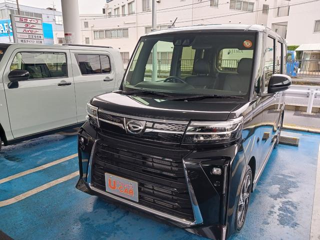 タントカスタムＸ／カーナビ／両側電動スライドドア／バックカメラ１年保証・走行距離無制限　走行１００４キロ　　バックカメラ　カーナビ　マット付　ＬＥＤヘッドランプ　アイドリングストップ　両側電動スライドドア　プッシュボタンスタート　電動格納式ミラー　アルミホイール（埼玉県）の中古車