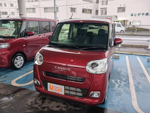 ムーヴキャンバスセオリーＧ／両側電動スライドドア／バックカメラ１年保証・走行距離無制限　走行８６２キロ　　バックカメラ　マット付　ＬＥＤヘッドランプ　アイドリングストップ　両側電動スライドドア　プッシュボタンスタート　電動格納式ミラー　クリアランスソナー（埼玉県）の中古車