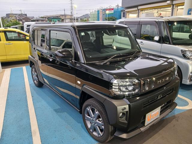 タフトＧターボ　ダーククロムベンチャー　社用車ＵＰ／全周囲カメラ一年保証・走行距離無制限走行１７４７キロ　　パノラマモニター対応カメラ　クルーズコントロール　クリアランスソナー　オートライト　ＬＥＤヘッドライト　シートヒーター　衝突回避支援機能付（埼玉県）の中古車
