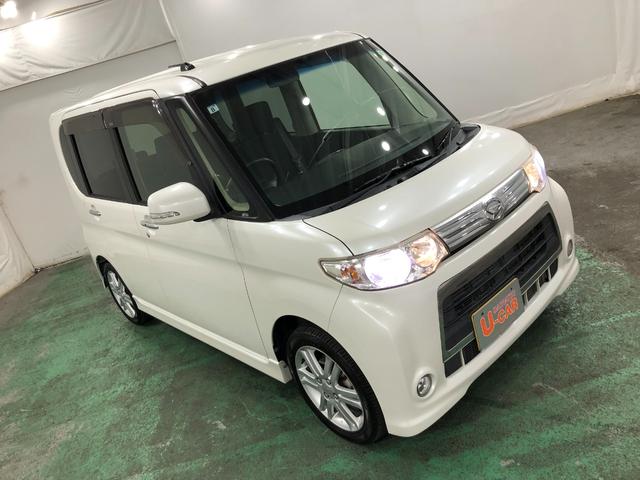 タントカスタムＲＳ　雹害／走行距離３８９９８キロ／フルセグナビ１年保証距離無制限　車検整備付　走行距離３８９９８キロ　フルセグナビ　バックカメラ　純正カーペットマット　ワイドバイザー　ＨＩＤヘッドランプ　アイドリングストップ　片側電動スライドドア（埼玉県）の中古車