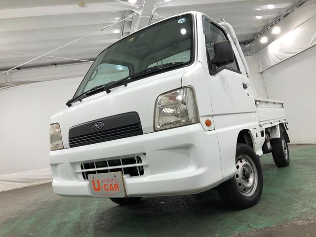 サンバートラックＴＢ　車検整備付／走行距離４１３５６キロ／マニュアル車１年保証距離無制限　車検整備付　走行距離４１３５６キロ　マニュアル車　純正フロアマット　バイザー　ＦＭＡＭラジオ　マニュアルエアコン（埼玉県）の中古車