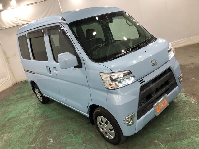 ハイゼットカーゴクルーズターボＳＡIII　車検整備付／走行距離４２９２２キロ１年保証距離無制限　走行距離４２９２２キロ　車検整備付　純正フルセグナビ　ブルートゥース　マット　オートライト　ＬＥＤヘッドランプ　アイドリングストップ　両側スライドドア　スマートアシスト３（埼玉県）の中古車