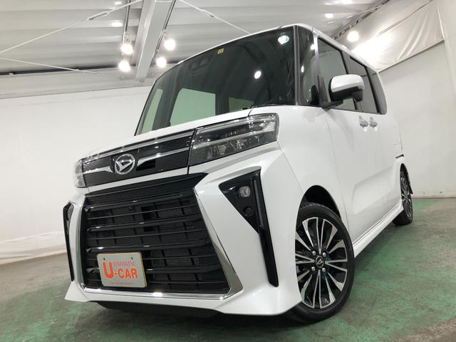 タントカスタムＲＳ　走行距離６９９６キロ／１年保証・距離無制限１年保証距離無制限　走行距離６９９６キロ　純正カーペットマット　サイドエアバッグ　ＬＥＤヘッドランプ　アイドリングストップ　シートヒーター　両側電動スライドドア　プッシュボタンスタート　キーフリー（埼玉県）の中古車