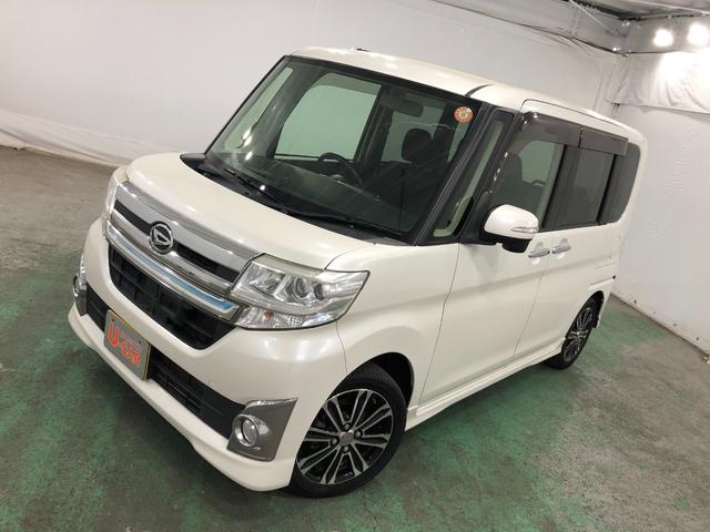 タントカスタムＲＳ　ＳＡ　走行４３４２０キロ／ナビバックカメラ保証１年間・距離無制限付き　キーフリー　ナビ　バックカメラ　ＵＳＢ入力端子　ブルートゥース　両側電動スライドドア　ＬＥＤヘッドライト　オートライト（埼玉県）の中古車