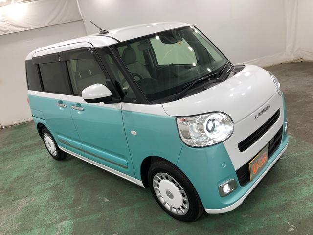 ムーヴキャンバスストライプスＧ　走行距離７２１１キロ／純正ナビ／ドラレコ１年保証距離無制限　走行距離７２１１キロ　純正フルセグナビ　パノラマモニター　ドラレコ　純正マット　サイドエアバッグ　ＬＥＤヘッドランプ　アイドリングストップ　シートヒーター　両側電動スライドドア（埼玉県）の中古車