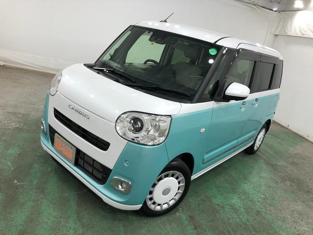 ムーヴキャンバスストライプスＧ　走行距離７２１１キロ／純正ナビ／ドラレコ１年保証距離無制限　走行距離７２１１キロ　純正フルセグナビ　パノラマモニター　ドラレコ　純正マット　サイドエアバッグ　ＬＥＤヘッドランプ　アイドリングストップ　シートヒーター　両側電動スライドドア（埼玉県）の中古車