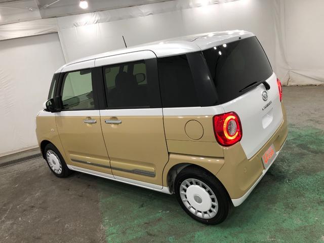 ムーヴキャンバスストライプスＧ　現行型　走行７０１８キロ　車検Ｒ８．１０１年保証距離無制限　新車保証継承　走行距離７０１８キロ　ＬＥＤヘッドランプ　シートヒーター　両側電動スライドドア　プッシュボタンスタート　オート格納式ドアミラー　衝突回避支援システム（埼玉県）の中古車