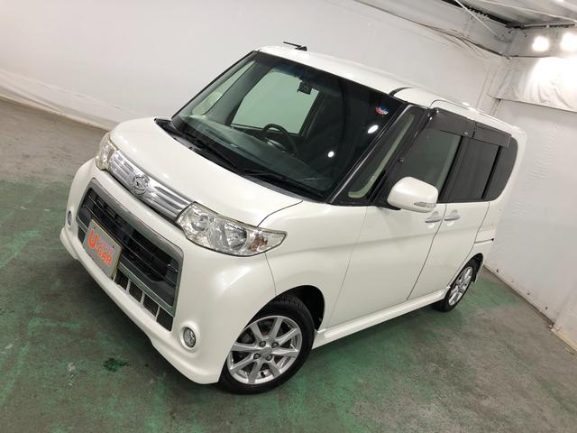 タントカスタムＸ　　車検整備付／ＨＩＤライト／ナビ／ＴＶ／ドラレコ１年保証距離無制限　走行距離５６６４５キロ　純正カーペットマット　ナビ　ＴＶ　ＤＶＤ再生可　ドライブレコーダー　ＨＩＤヘッドライト　ベンチシート　パワースライドドア　エアコン　スマートキー（埼玉県）の中古車